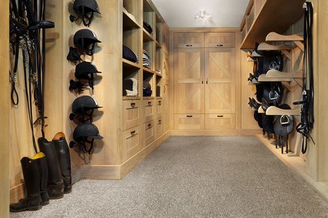 Tack room and Equestrian interior Inspiration– SeBo Stable Tack Room Ideas, Tack Room Organization, Horse Tack Rooms, Stable Style, Tack Rooms, Horse Barn Ideas Stables, Horse Barn Designs, Dream Stables, Dream Horse Barns