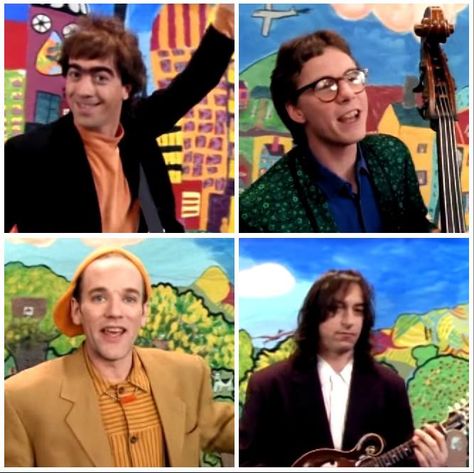 R.E.M. Shiny Happy People video (Peter looks so enthused :) ) Bill Berry, People Video, Michael Stipe, Shiny Happy People, People Videos, Happy People, Berry, Musician, In This Moment