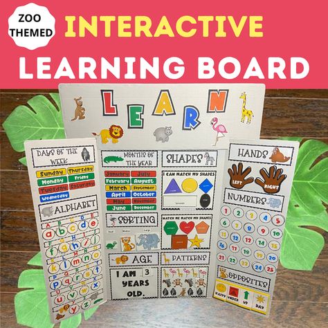 Toddler learning board Learning Boards For Toddlers Diy, Learning Boards For Toddlers Teaching, Kindergarten Learning Board, Diy Learning Board, Toddler Learning Board, Preschool Learning Board, Sorting By Size, Classroom Prep, Christmas Learning