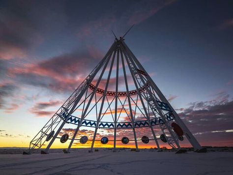 Medicine Hat, Alberta Canada teepee Medicine Hat Alberta, Rainbow Drawing, I Am Canadian, Medicine Hat, Canada Road Trip, O Canada, Roof Top, Alberta Canada, Travel And Tourism