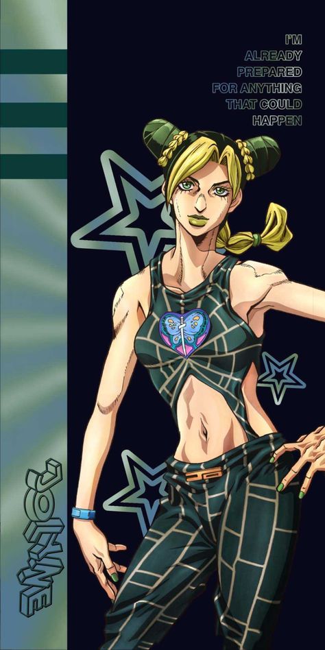 Jolyne Cujoh Wallpaper, Jolyne Wallpaper, Jojo Jolyne, Eyes Of Heaven, Layout Phone, Jolyne Cujoh, Jojo Jojo, Grunge Posters, Anime Wall Prints !!