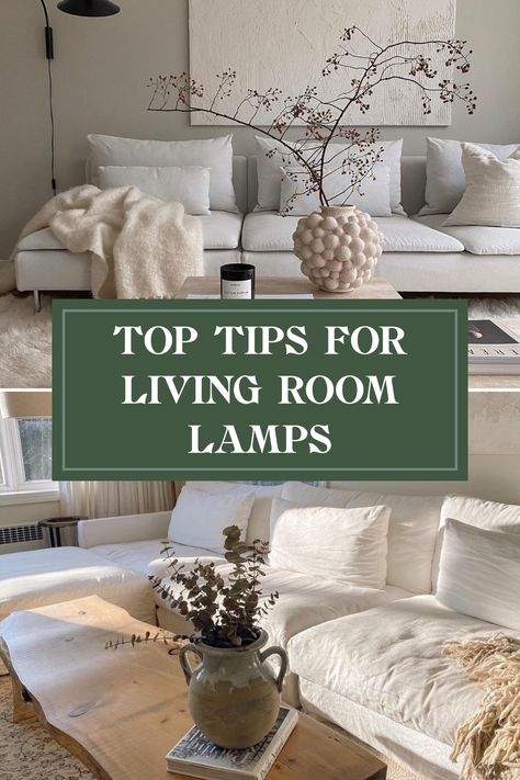 Are you thinking about how many lamps to place in your living room? The number of lamps can greatly impact the room's ambiance and functionality. For a cozy atmosphere, a good rule is to incorporate a mix of floor and table lamps. Consider using at least three lamps for a balanced look. Each lamp should serve a purpose, whether for reading, lighting up a corner, or just adding a touch of style. Join us as we explore how to find the perfect lamp arrangement for cozy living spaces. Farm House Living Room Lamps, Styling Lamps Living Room, Lamp Sets Living Rooms, Floor Lamp Reading Corner, Floor Lamp Behind End Table, Lighting Ideas Living Room Lamps, Floor Lamp Placement Living Rooms, Arched Lamp Living Room, Living Room Lamp Placement