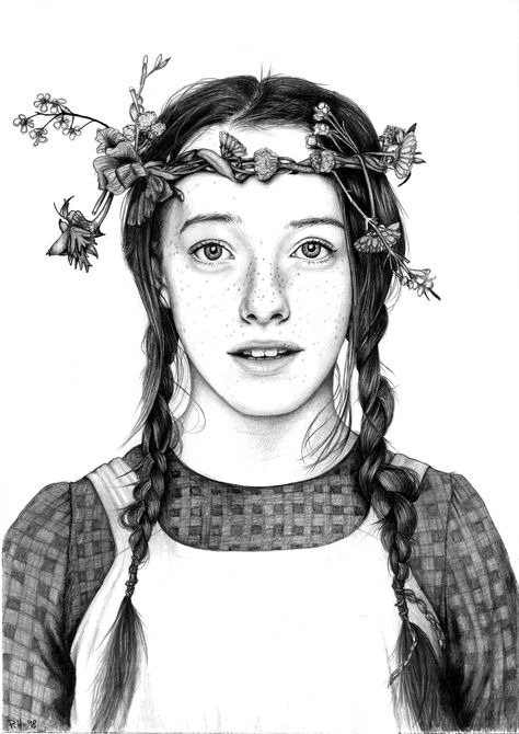 Anne with an E, pencil drawing Anne White, Gilbert And Anne, Black And White Art Drawing, Anne Shirley, Anne With An E, Anne Of Green, Anne Of Green Gables, Pencil Portrait, Green Gables