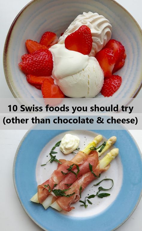 10 Swiss Foods You Should Try (Other than Chocolate and Cheese) Regional, Switzerland Appetizers, Switzerland Food Recipes, Swiss Food Traditional, Swiss Appetizers, Switzerland Desserts, International Food Party, Swiss Traditions, Swiss Desserts