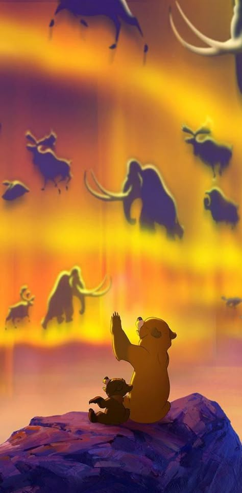 Brother Bear Wallpaper, Brother Bear Art, Disneyland Images, Images Disney, Brother Bear, Disney Background, Disney Collage, Disney Phone Wallpaper, Disney Artwork