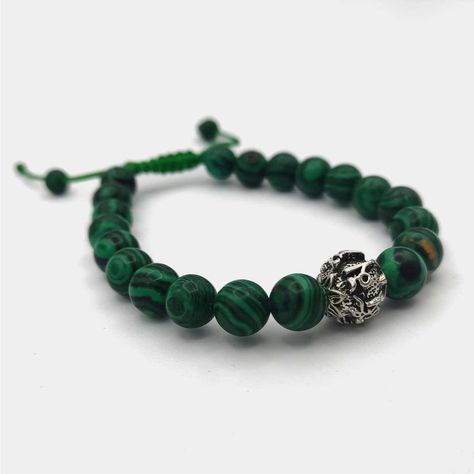 🤩8mm Malachite Stone Wrist Mala - 9.99€ [cg_accordion title="Details"] Elevate your meditation practice with this beautiful 8mm Malachite Stone Wrist Mala! Handcrafted with precision in Nepal, this stunning mala features 20 malachite beads (8mm) that promote emotional healing and transformation. The bracelet is finished with a white metal spacer engraved with sacred Mani mantras, enhancing your connection to ancient Buddhist traditions. [/cg_accordion] [cg_accordion title="Caring"] Please do... Buddhist Traditions, Wrist Mala, Malachite Stone, Meditation Practices, Emotional Healing, White Metal, Nepal, Meditation, Healing