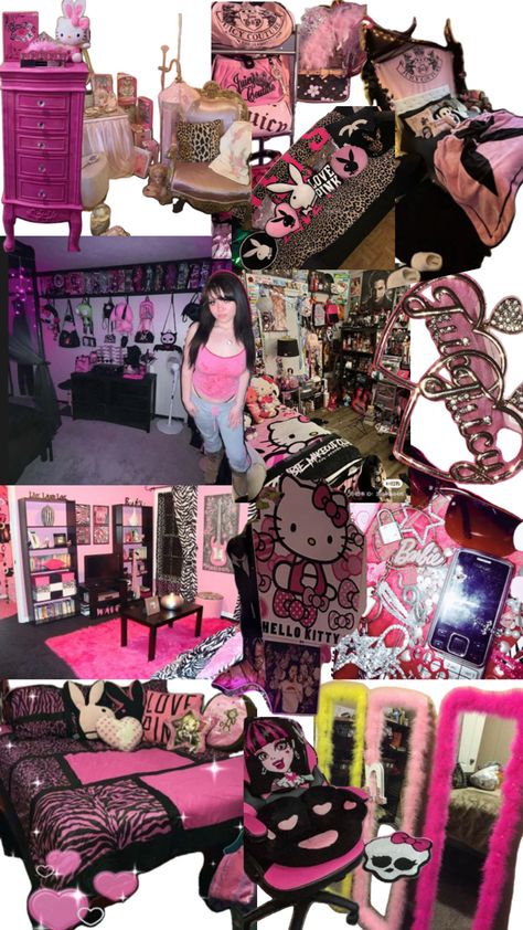 Mcbling Room Decor Diy, Mc Bling Room, Bling Room, Mcbling Room, Birthday Mood Board, Trashy Y2k Aesthetic, 2000s Room, Mc Bling, Room Reference