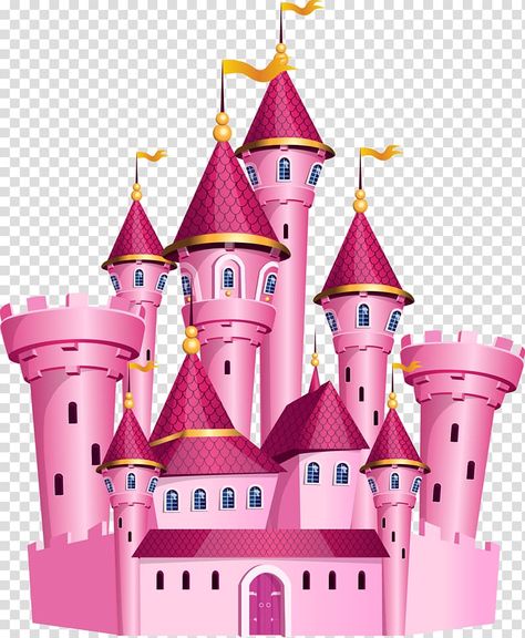 Disney Princess Castle Printable, Disney Princess Printables, Barbie Castle, Disney Princess Cake Topper, Disney Princess Png, Castle Cake Topper, Castle Clipart, Diy Cake Topper Birthday, Disney Png