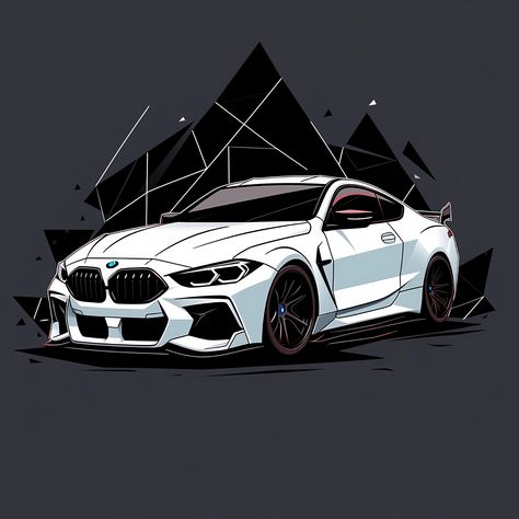 Nice lil concept BMW design Bmw Cartoon, Bmw Painting, Uv Poster, Bmw Design, Anime Rapper, Bmw Art, Automotive Illustration, Motorcycle Wallpaper, Car Hd