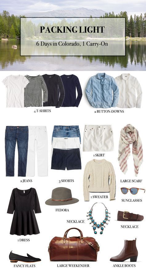 Capsule Wardrobe Packing Guide - 1 Week In Colorado In A Carry-On So excited for my travels to Denver next month! #travel #denver Colorado In May Outfits, Colorado Travel Outfits, Denver Wardrobe, Denver Colorado Outfits Summer, Outfits For Colorado, Colorado Outfits Summer, 10 Day Travel Wardrobe, 10 Day Travel Wardrobe Summer, Travel Denver