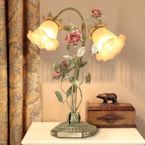 em on Twitter: "flower lamps<3… " Green Nightstands, Flower Lamp, Glass Lampshade, Fairy Lamp, Dream Room Inspiration, Room Makeover Inspiration, Cute Room Decor, Dream House Decor, Aesthetic Room Decor