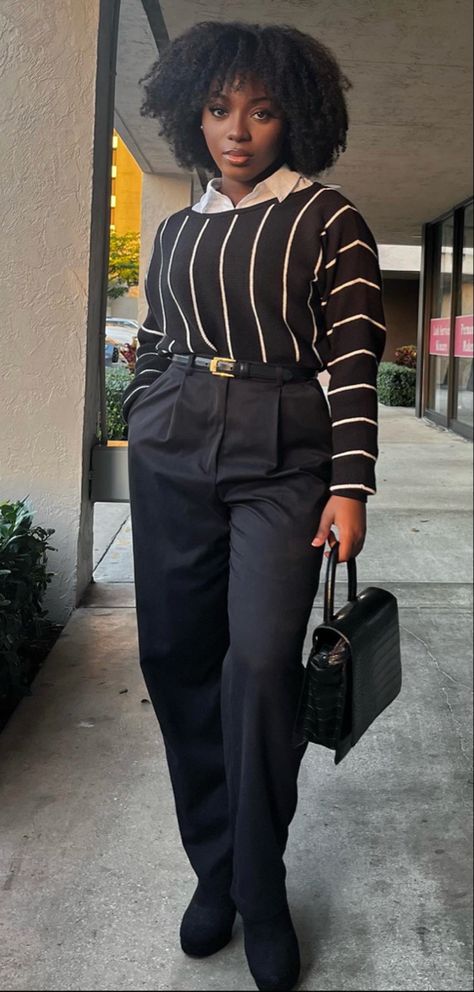 Plus Office Attire, Classy Office Outfits Women Plus Size, Office Outfits Black Women Plus Size, Interview Clothes Women Casual, Plus Size Work Attire Office Wear, Job Interview Outfit Aesthetic, Corporate Fashion Black Women, Gender Neutral Professional Attire, Internship Outfit Business Casual