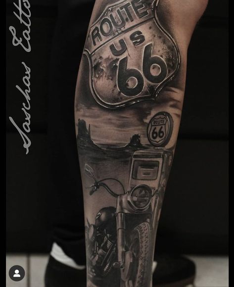 Carnival Tattoo Ideas, Biker Sleeve Tattoo, Hot Rod Tattoo Designs, Harley Davidson Sleeve Tattoos, Hot Rod Tattoo Ideas, Harley Tattoo For Men, Muscle Car Tattoo, Old School Car Tattoo, Moto Tattoo Ideas