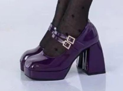 Brand: Sky Rabbit | Color: Dark purple (size Euro 36) Purple Goth Shoes, Dark Purple Fairy Dress, Dark Purple Platform Heels, Dark Purple Asthetics, Black And Purple Heels, Purple Witch Outfit Aesthetic, Purple Aesthetic Shoes, Dark Purple Aesthetic Clothes, Dark Purple Dress Aesthetic