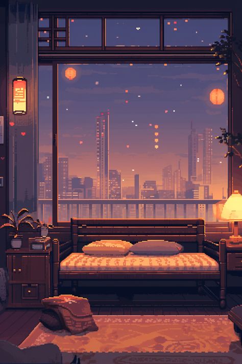 Anime House Aesthetic, Lofi Chill Wallpaper, Relaxing Wallpapers, Lo-fi Wallpaper, Lofi Aesthetic, Mandala Wallpaper, Anime City, Iphone Wallpaper Sky, Liminal Spaces