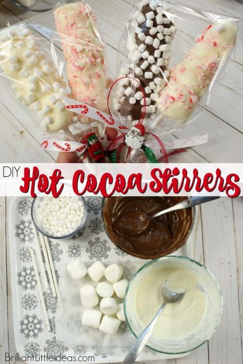 Gifts For Kids To Make, Cocoa Spoons, Mug Of Hot Chocolate, Hot Chocolate Stirrers, Hot Cocoa Gift, Hot Chocolate Spoons, Diy Hot Chocolate, Diy Hot Cocoa, Cocoa Gift