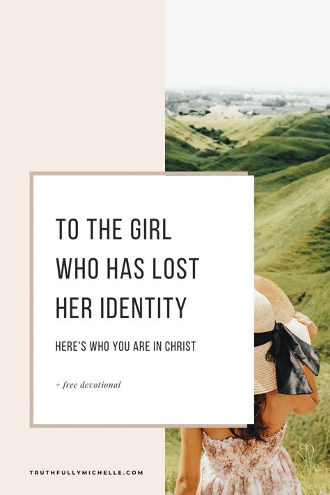 Finding Your Identity, Identity Quotes, Christian Woman Encouragement, Freedom In Christ, Christ Quotes, Bible Study Guide, Prayer Verses, Seeking God, Christian Encouragement