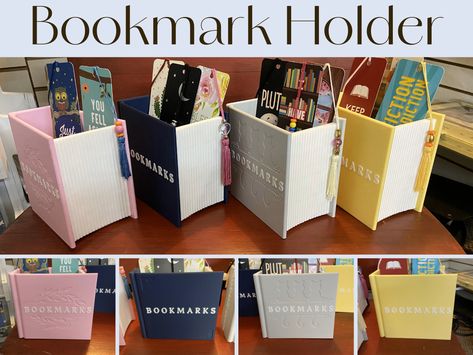 Bookmark Holder, Small Bookmark, 3d Printing Projects, Unique Display, Household Decor, Book Case, Book Stands, Shelf Design, Display Stand