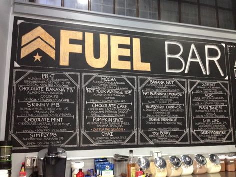 Recipe: My Favorite Smoothie from Barry's Bootcamp Wellness Bar Ideas, Gym Protein Bar Design, Smoothie Bar Interior Design, Nutrition Bar Design, Shake Bar Design Ideas, Gym Smoothie Bar, Gym Cafe Design, Gym Bar Design, Nutrition Club Decor