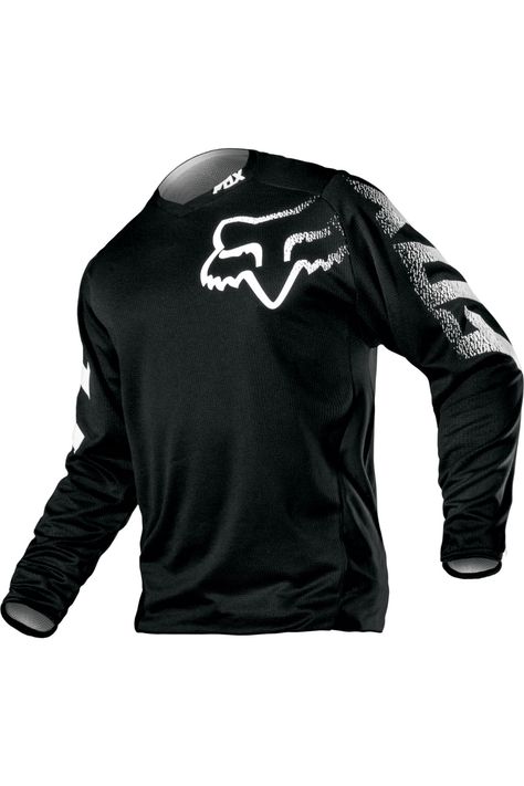 Fox Racing® Black YOUTH BLACKOUT JERSEY - Foxracing.com MOTO - Official Foxracing.com Motorcycle Clothes, Long Sleeve Jersey Shirt, Bike Pants, Bike Racing, Fox Racing, Long Sleeve Jersey, Jersey Shirt, Dirt Bike, Outdoor Apparel