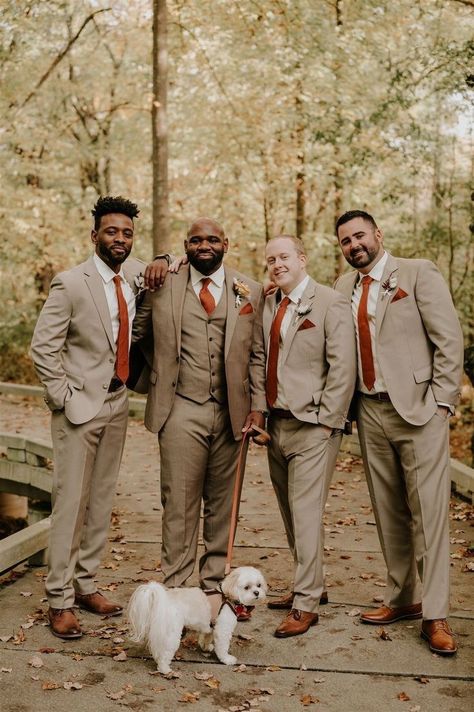 Tan Groomsmen Suits, Fall Groomsmen, Tan Groomsmen, Tan Suit Wedding, Fall Wedding Groomsmen, Fall Wedding Suits, Tan Suits, Fall Wedding Attire, Fall Groom