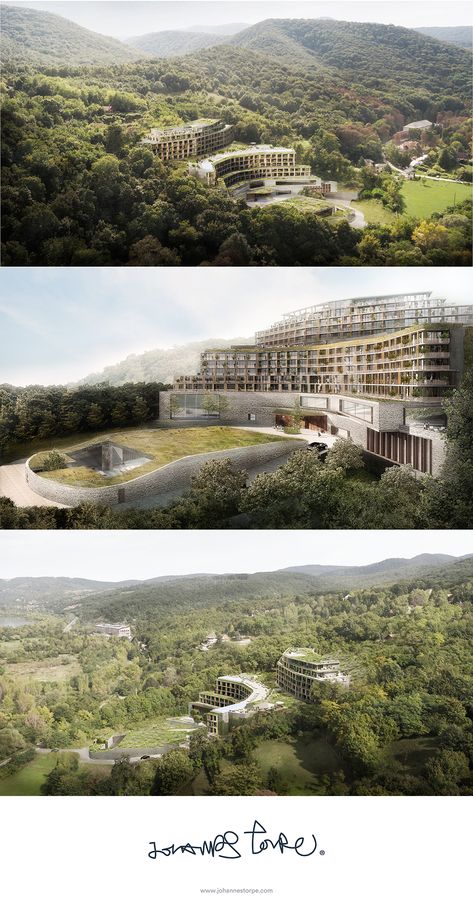 Forest Hotel Architecture, Landscape Resort, Resort Landscape, Mountainous Landscape, Nature Hotel, Mountain Resort Architecture, Site Development Plan, Green Resort, Forest Resort