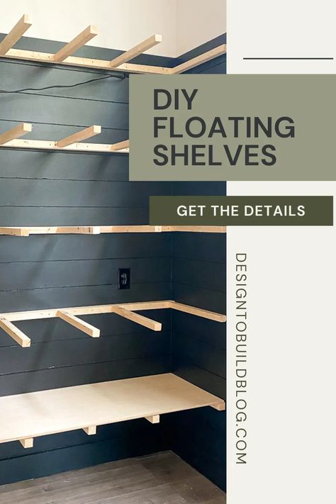 Learn how to build DIY floating shelves through this easy tutorial. Great addition to a family room; fireplace space; kitchen and bathroom Floating Shelves How To, How To Make Floating Shelves Diy, How To Build A Shelf, How To Build Shelves On Wall, Floating Shelves Next To Fireplace, Shelves Next To Fireplace, Floating Shelf Plans, Basement Diy, Woodshop Projects