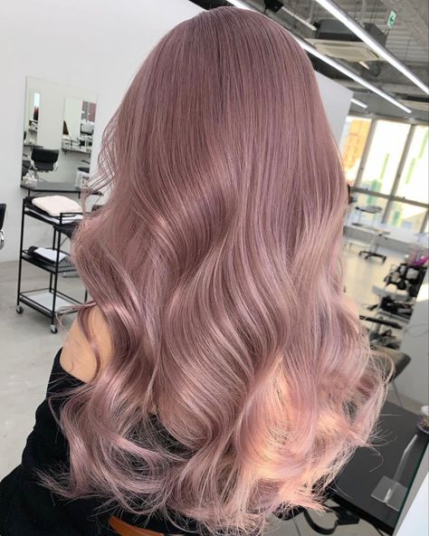 Lavender And Blonde Hair, Rose Gold Hair Color Ideas, Hairstyle Korean, Kpop Hair Color, Blond Rose, Pink Hair Color Ideas, Lavender Hair Colors, Pink Hair Color, Light Purple Hair