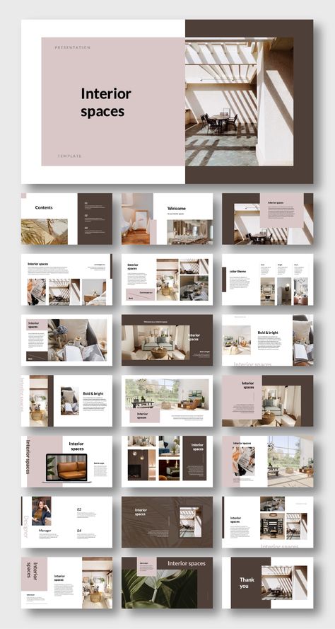 Contemporary Minimal Interior Project Template – Original and High Quality PowerPoint Templates Portfolio Design Interior Designer, Interior Project Presentation, Portfolio Template Design Layout, Interior Portfolio Layout, Interior Design Project Presentation, Design Project Presentation, Interior Designer Portfolio, Design Portfolio Layout, Interior Presentation