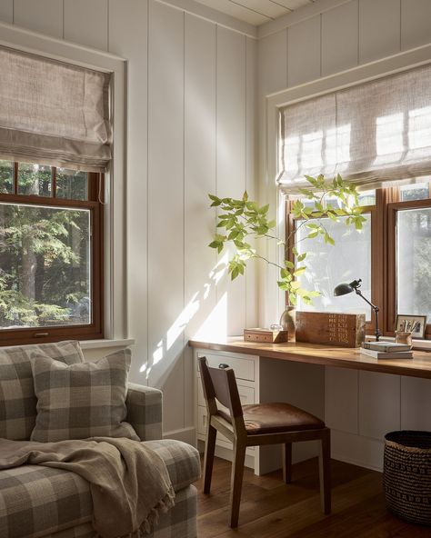 Lake Muskoka — Bespoke Living Company Home Office Guest Room, Office Cottage, Shop With Living Quarters, Lake Muskoka, Office Guest Room, Forest View, Work Spaces, The Ranch, Cottage Homes