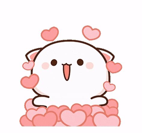 Peach Goma Love Peach Cat Sticker - Peach goma love Peach cat Peach and goma love - Discover & Share GIFs Kawaii, Cat Peach, Peach And Goma, Mochi Cat, Peach Goma, Peach Cat, Cute Cartoon Images, Cute Cartoon Pictures, Cute Love Cartoons