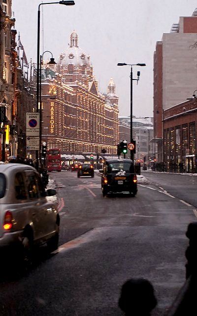 snow day.. Knightsbridge, London | by drewleavy Harrods London, London Dreams, London Aesthetic, England And Scotland, London Town, London Life, City Aesthetic, London City, Oh The Places Youll Go