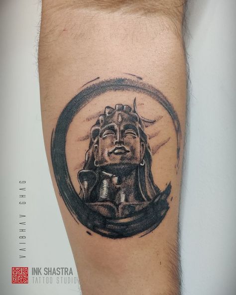 ink shastra tattoo adiyogi shiva statue 3d inkshashra mumbai art brushstroke Adiyogi Tattoo, Adiyogi Statue, Gayatri Devi, Warriors Wallpaper, Shiva Tattoo, 3d Tattoo, Tattoo Work, Instagram Story Ideas, Tattoo Studio