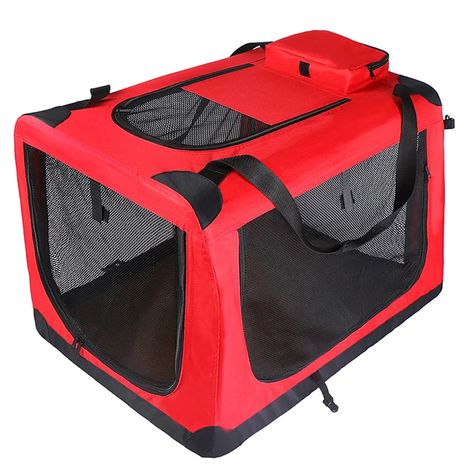 Tucker Murphy Pet™ Bowdoinham Soft Sided Pet Crate | Wayfair Collapsible Dog Crate, Litter Box Enclosure, Dog Crates, Large Dog Crate, Dog Kennel Outdoor, Pet Crate, Stainless Steel Pipe, Pet Safety, Outdoor Dog