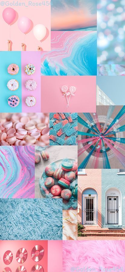 Cotton Candy Mood Board, Cotton Candy Branding, Cotton Candy Aesthetic Wallpaper, Candy Mood Board, Candy Moodboard, Jester Archetype, Cotton Candy Aesthetic, Cotton Candy Wallpaper, Phone Collage