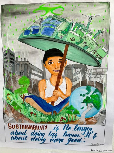 Sustainable development, a step towards the future, green earth, Earth day Sustainable Development Poster Sustainability, Energy Conservation Poster, Sustainable Development Projects, Art Competition Ideas, Sketch Instagram, India Poster, Future Poster, Bond Paper Design, Cute Easy Doodles