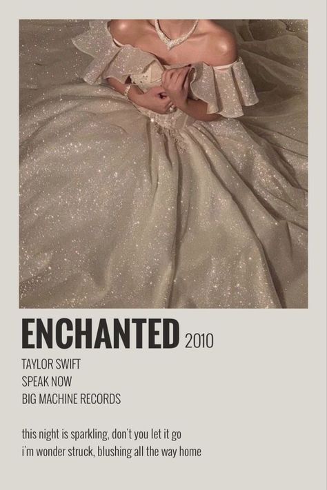 ENCHANTED TRACK POLAROID TAYLOR SWIFT Taylor Swift Astethic, Corkboard Collage, Songs Polaroid, Taylor Polaroid, Enchanted Lyrics, Enchanting Room, Taylor Swift Discography, Taylor Swift Enchanted, Song Posters