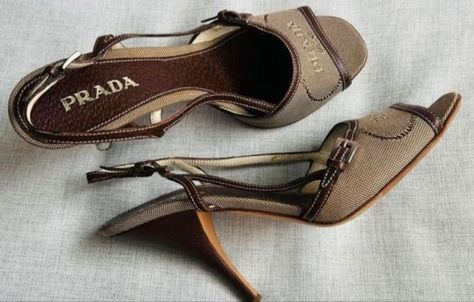 Ethereal Heels, Miu Miu Heels, Brown Kitten, Prada Heels, Dr Shoes, Vintage Prada, Classy Shoes, Vintage Heels, Fancy Shoes