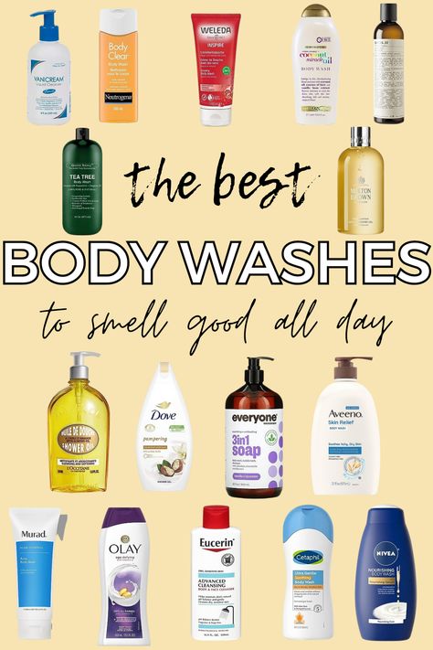 Experience all-day freshness and radiance with the best body washes for women. Elevate your body care routine with body washes that enhance your natural glow and leave you smelling irresistibly good. Discover the ultimate selection for achieving beautiful, fragrant skin that turns heads and boosts confidence. Here are the best body washes to smell good all day, these body washes for women will definelty leaving smelling good. Best Affordable Body Wash, Best Body Soap To Smell Good, Body Wash Women, Body Wash That Smells Good, Best Drugstore Body Wash, Best Body Lotion For Sensitive Skin, Best Shower Products For Women, Best Body Products To Smell Good, Body Washes That Smell Good