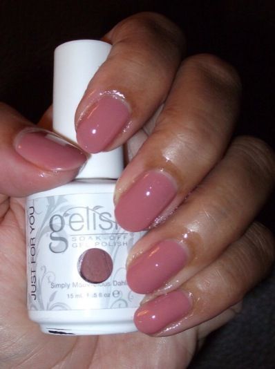 Gelish - Simply Mauv-elous Dahling Gelish Nails Colors, Gelish Nail Colours, Shellac Nail Polish, Cnd Shellac Nails, Gelish Nails, Gel Nail Colors, Gel Polish Colors, Shellac Nails, Neutral Nails