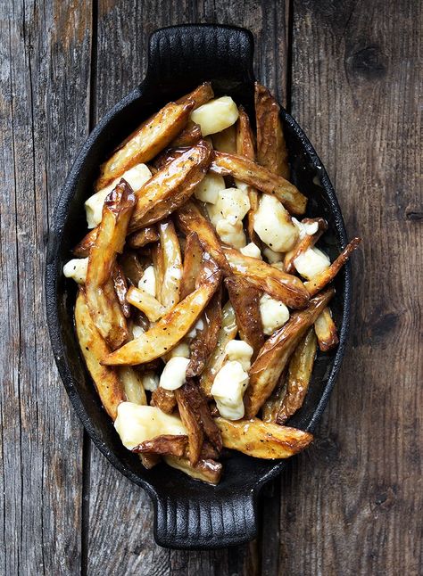 Authentic Canadian Poutine Recipe - Seasons and Suppers Canadian Foods, Canadian Poutine, Poutine Recipe, Canadian Dishes, Canadian Cuisine, Delicious Sides, I'm Fat, Food Fest, Iron Recipes