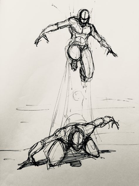 ‪#animation #sketch #dynamic #poses #leap #sketchbook #gesture #mikephillipsart #pose #keyframes 199/365 #pose #landing #artist ‬ Action Sketch Poses, Landing Reference Pose, How To Draw Action Poses, Leaping Pose Reference, Landing Pose Reference Drawing, Wild Poses Reference, Dynamic Action Poses Reference Drawing, Dynamic Poses Drawing Male, Landing Pose Drawing