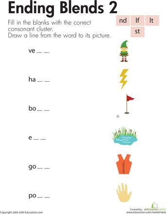 Worksheets: Consonant Blends: Ending Sounds Au List, Consonant Blends Activities, Sounds Worksheet, Ending Blends, Consonant Clusters, Teaching Vowels, Remedial Reading, Ending Sounds, Vowel Digraphs