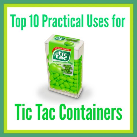 10 Practical Uses for Tic Tac Containers Tictac Containers Ideas, Prepardness Ideas, Repurpose Containers, Container Crafts, Reuse Containers, Life Made Simple, Tack Box, Travel Box, Duck Tape