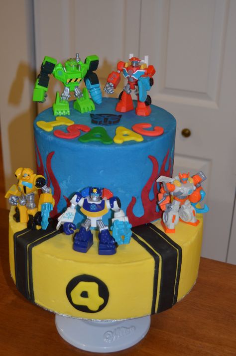 Transformers Rescue Bots cake Birthday Cake Transformers, Transformer Birthday Cake, Rescue Bots Cake, Rescue Bots Birthday Party, Transformers Birthday Cake, Rescue Bots Party, Boy Birthday Pictures, Rescue Bots Birthday, Transformers Cake