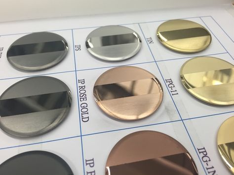 PVD (Physical Vapour Deposition) Colour options for the Apple watch Colors Pictures, Pvd Coating, Architectural Design House Plans, Tile Trim, Metal Tags, Wayfinding Signage, The Picture, Metal Walls, Apple Watch