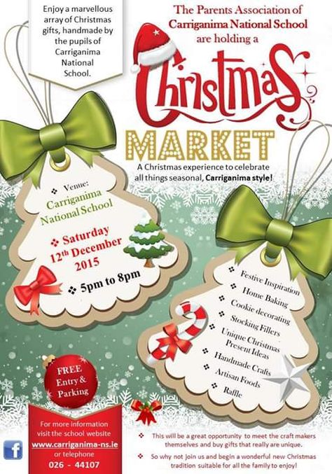 Christmas Fayre Poster, Christmas Fundraising Ideas, Leaflet Ideas, Christmas Boutique, Decorated Stockings, Vendor Displays, Handmade Poster, Christmas Craft Fair, Dyi Gifts