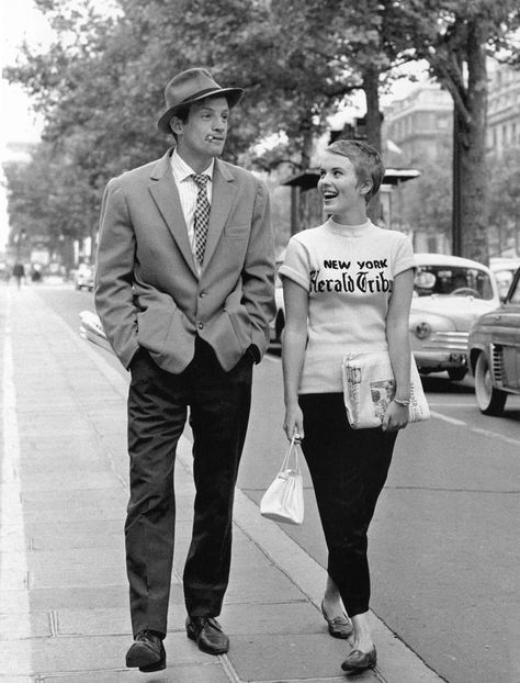 Jean Seberg Style, Jules And Jim, French Vibes, Beatnik Style, Jacques Demy, Jean Seberg, French New Wave, Jean Luc Godard, French Cinema