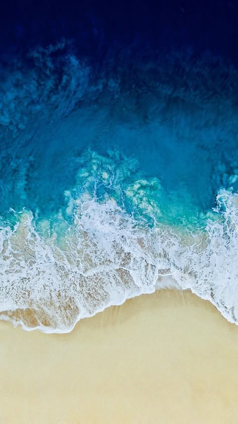 Iphone Wallpaper Ocean, Strand Wallpaper, Ios 11 Wallpaper, Frühling Wallpaper, Beach Wallpaper Iphone, Ocean And Beach, Ocean Iphone, 심플한 그림, Wallpaper Estetika