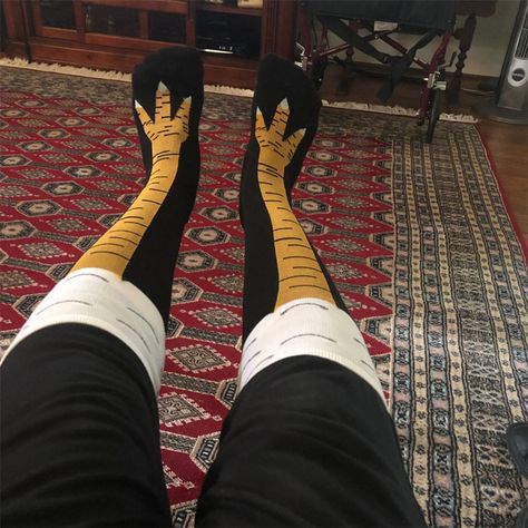 Chicken Leg Socks Are A Thing And They Look Hilarious (19 Pics) | Bored Panda Chicken Leg Socks, Leg Socks, Socks Funny, Chicken Legs, Make It, Like You, Socks, Chicken, Funny